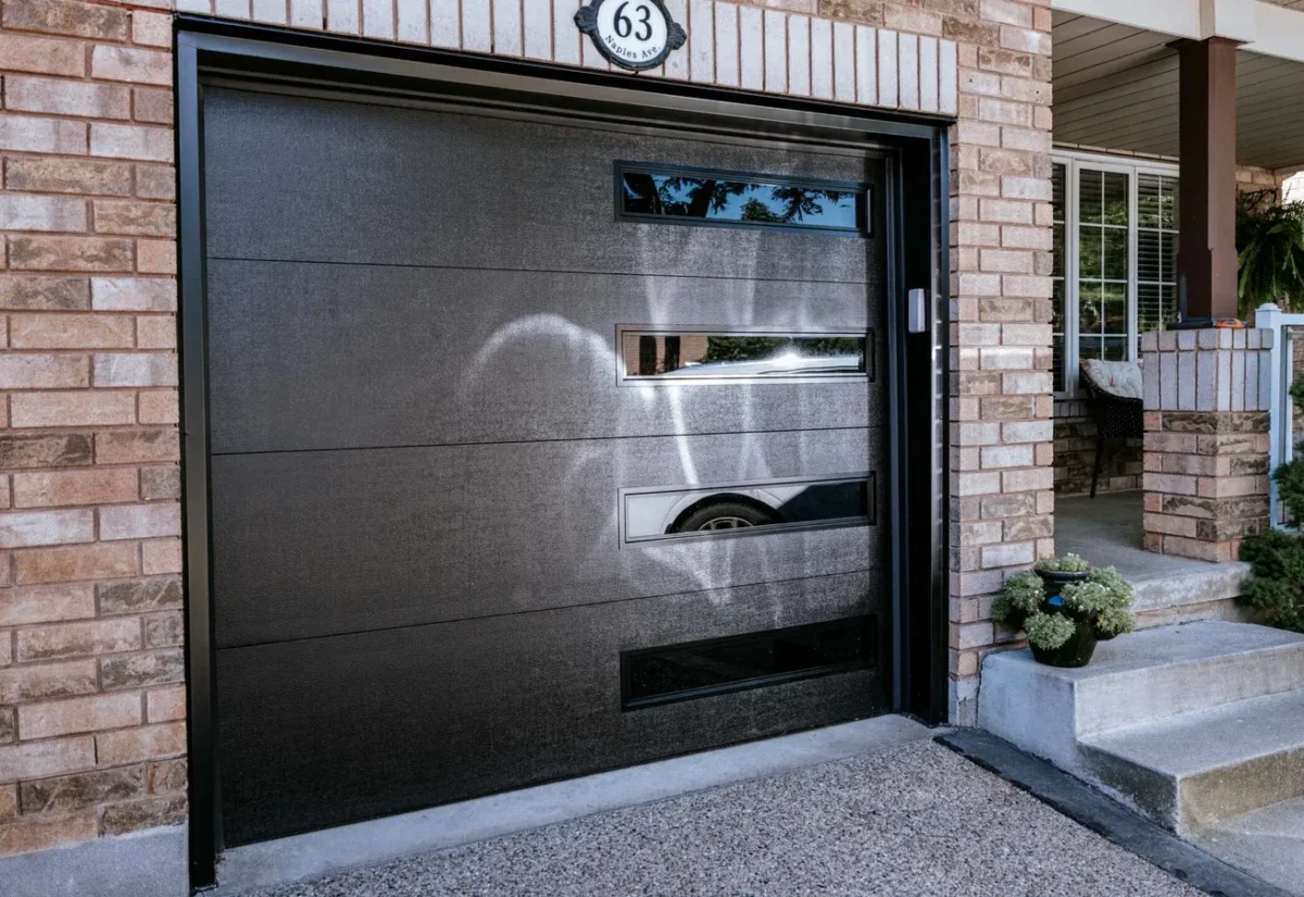 Modern garage door