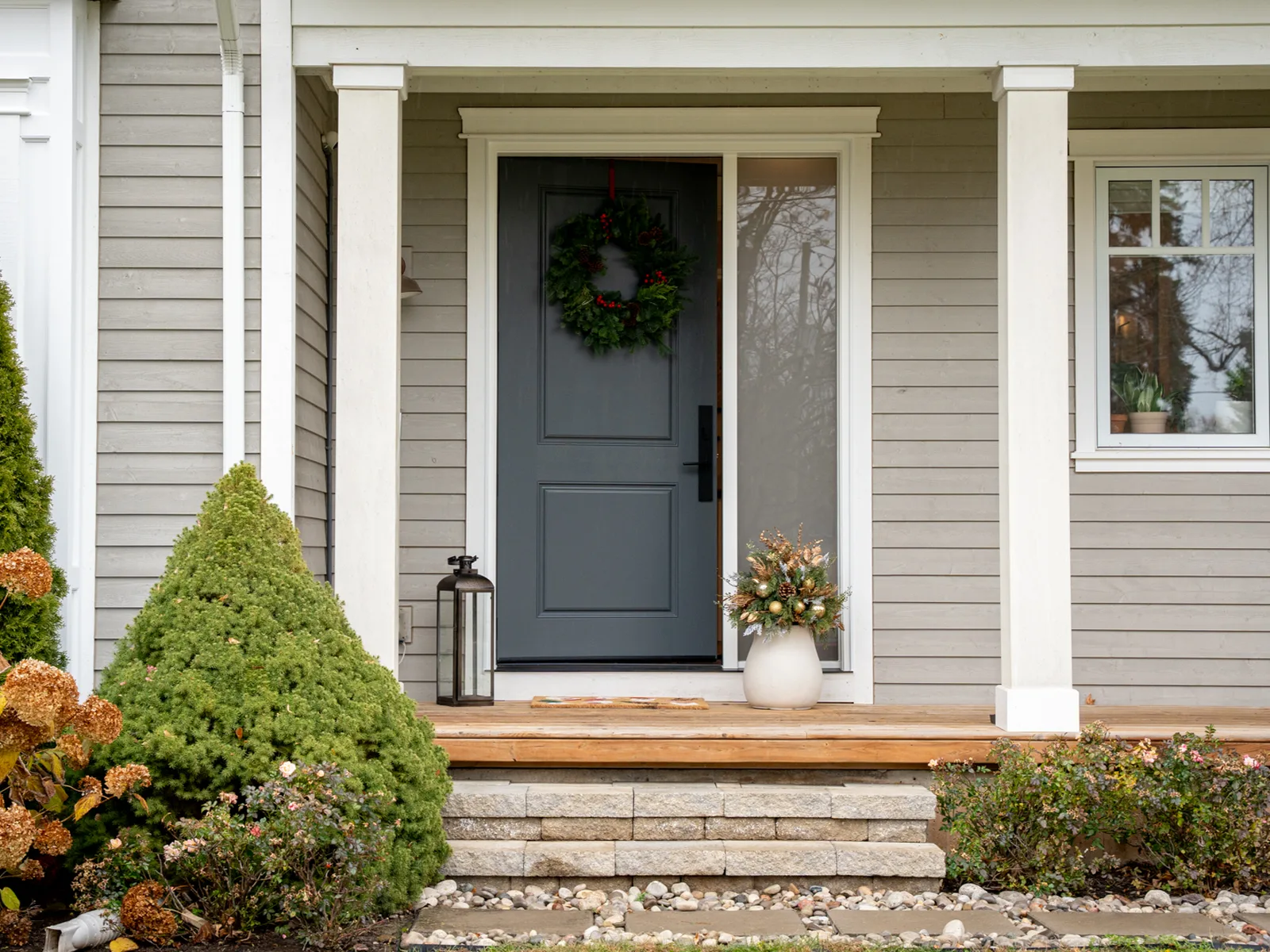 Front door with sidelite installed by TopView in Oakville, Ontario